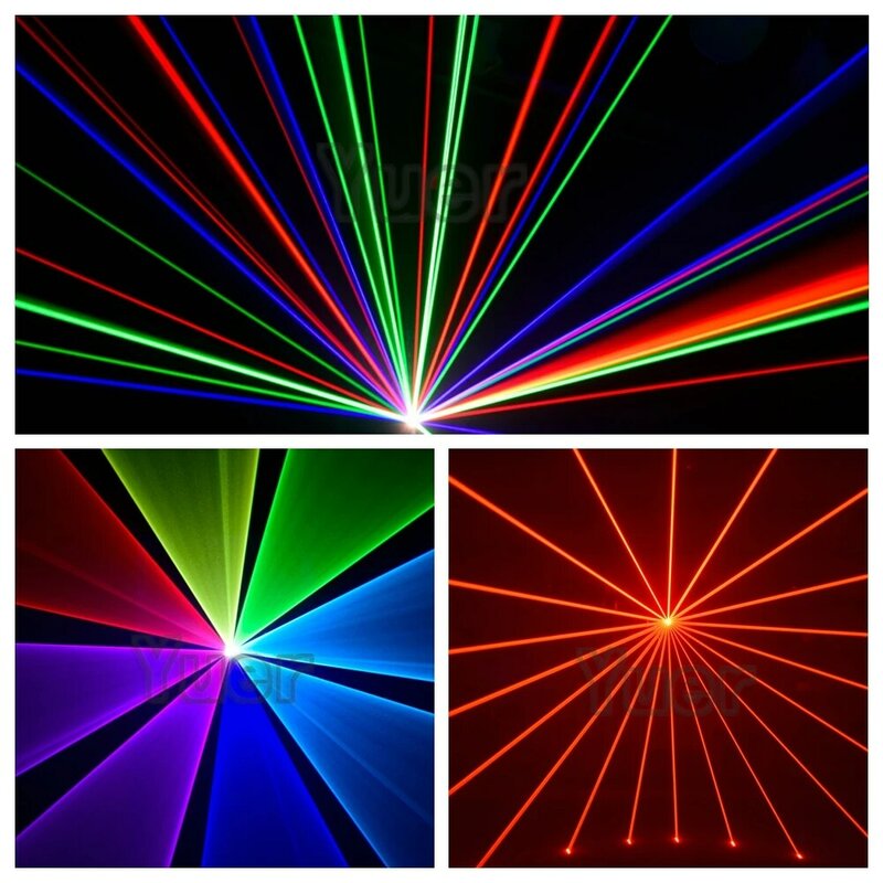 20W สีเลเซอร์40KPSS ความเร็วสูงการสแกน Galvanometer แสดงเต้นรำเรืองแสง LED ไนท์คลับเรืองแสง Props Lighting