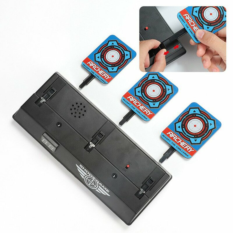 Intelligent Auto-Reset Electronic Scoring Target Automatic Induction Nerf Guns Practicing Darts Sound Party Shooting Games