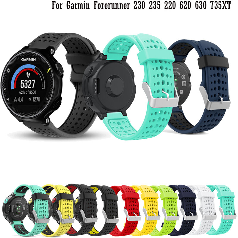 Horlogeband Voor Garmin Forerunner 235 235 Lite 735XT Band Siliconen Armband Voor Forerunner 220 230 620 630 Wriststrap