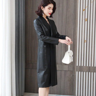 Tao Ting Li Na Frauen Frühjahr Echtem Echte Schafe Leder Jacke R30