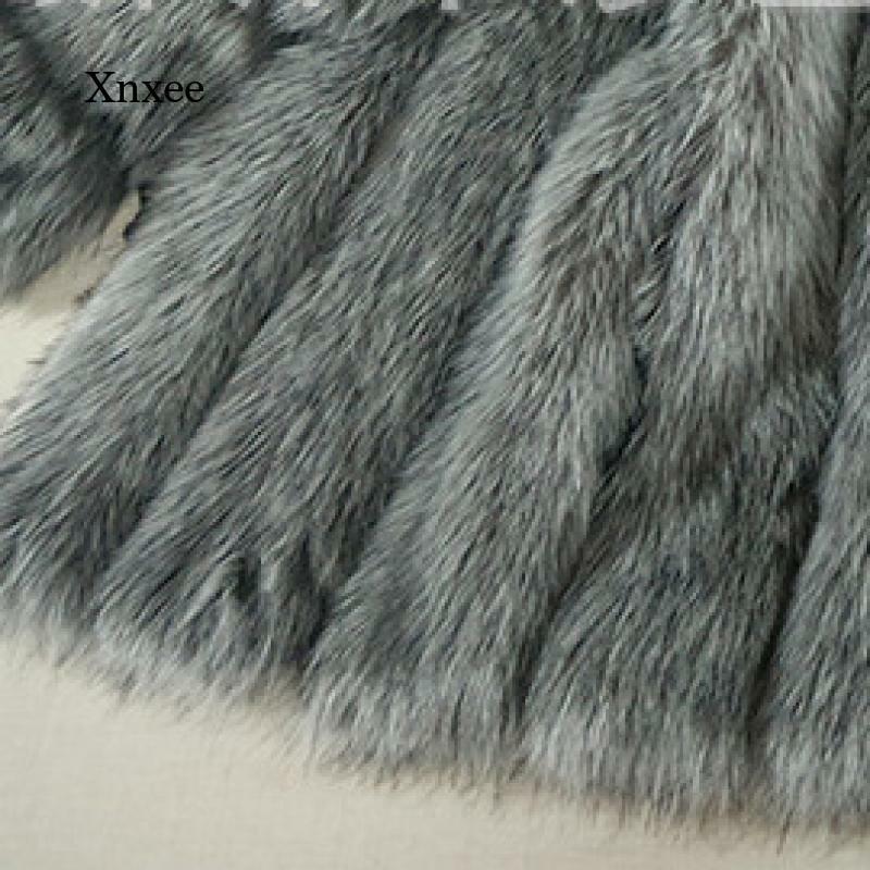 Casaco de pele de raposa com capuz nova pele de comprimento médio quente e fino moda de manga comprida casaco de pele feminina moda inverno quente roupas jaquetas