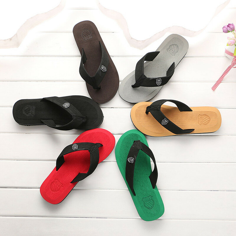 Men's slippers Flip-flops Slippers Beach Sandals Indoor&Outdoor Casual house shoes men zapatos de hombre мужские вьетнамки#V20