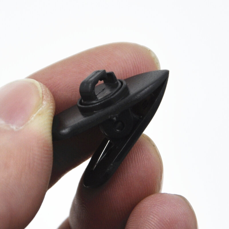 Clipe de fone de ouvido cabo cabo cabo de fio lapela colar clipe nip braçadeira titular montagem preto para fones de ouvido