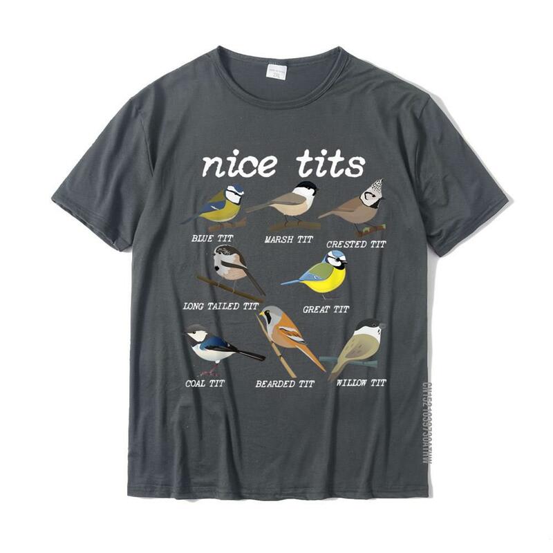 Mooie Tieten Grappige Vogel Kijken Funny Tit Vogels Birdwatcher T-shirt Katoenen Tops T-shirt Ontwerp Speciale Street T-shirts