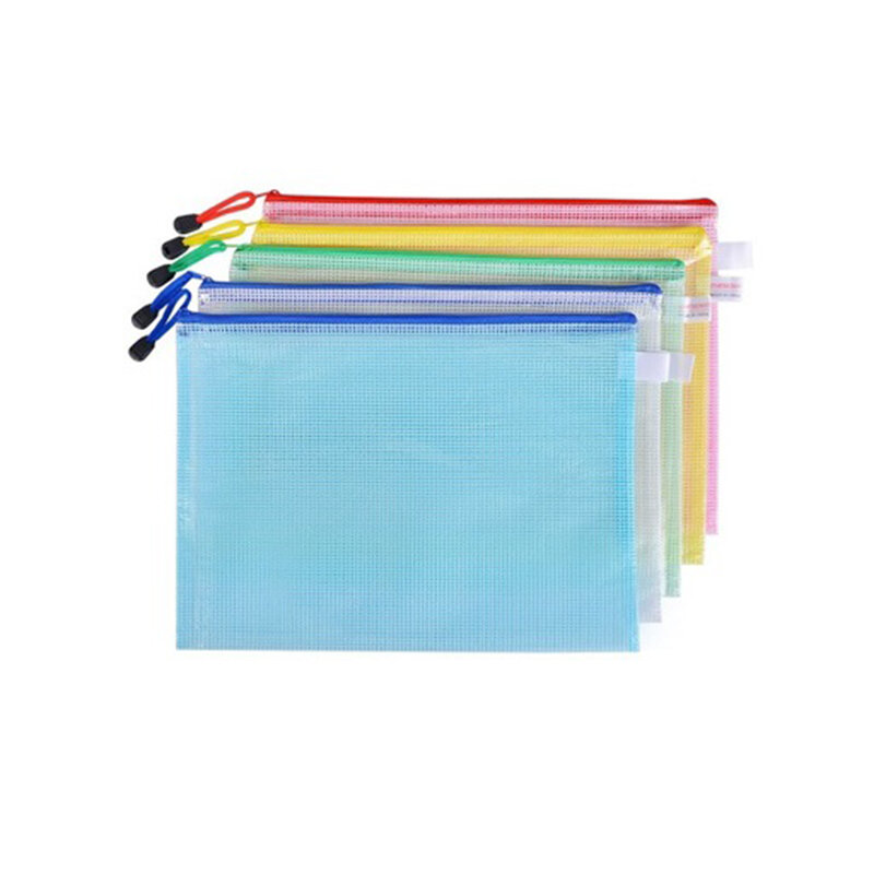 6Pack Gridding Waterdichte Zip Bag A3 A4 A5 A6 Transparant Document Tas Pen Filing Producten Pocket Map Kantoor School supply