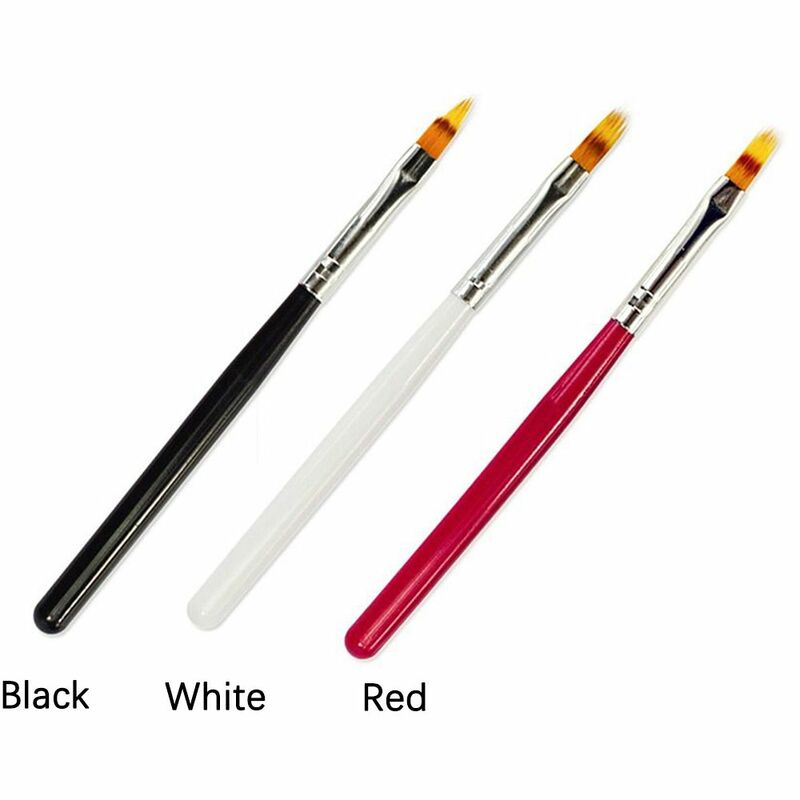 1pc DIY UV-Gel mit Holzgriff Farbverlauf Blüte Doppel deck Nagellack Pinsel Stift Maniküre-Werkzeug