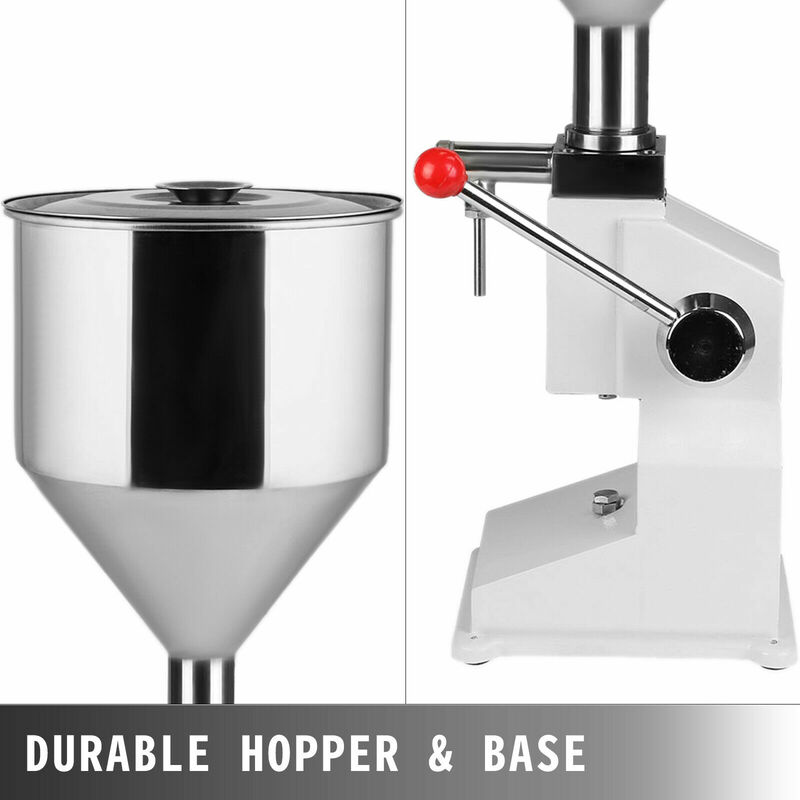 VEVOR 5-50ML Manual Liquid Filling Machine A03 Hand Press Filler for Paste Cream Cosmetic Water Oil Bottle Filler