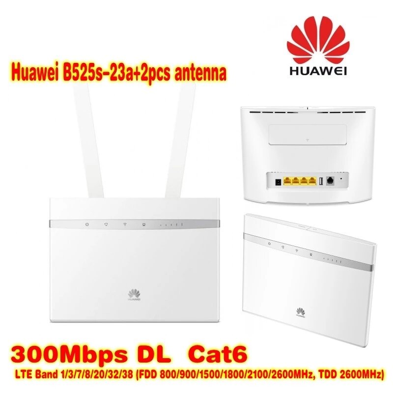 Huawei B525 B525s-23a 4G LTE CPE Industrial Wifi Router with SIM Card Slot