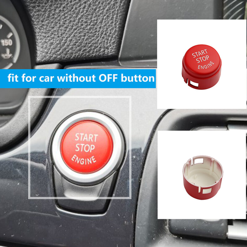 Engine Start Stop Switch Cover for for BMW 5 6 7 Series F01 F02 F10 F11 F12 2009-2013 Without Off Button Replace Cap
