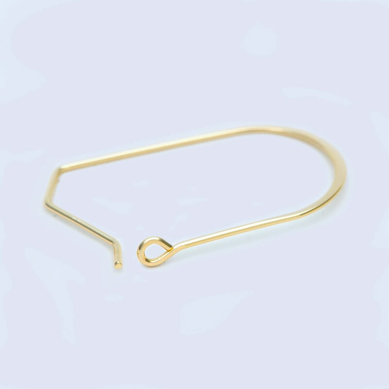 Золотые серьги-кольца 32x19 мм, 10 шт., геометрические серьги, оптовая продажа (искусственная кожа)