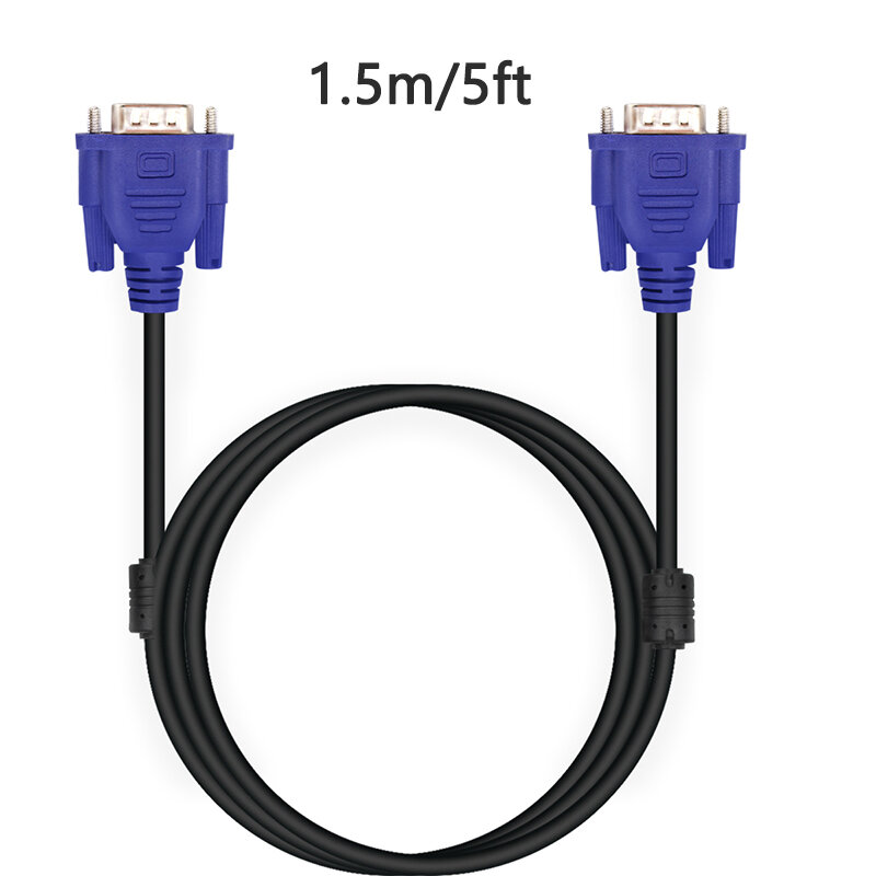 1pcs VGA to VGA Cable 15 Pin Male to Male VGA Cable connector For PC TV Adapter Converter for Computer Monitor