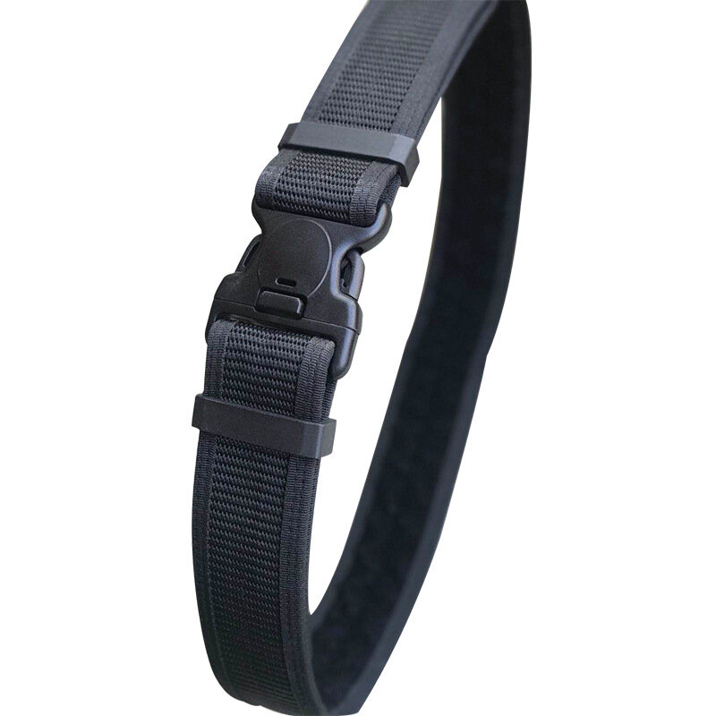 Cinturón táctico de nailon ajustable para hombre, cinturón de combate pesado, entrenamiento militar del ejército, cinturón de lona deportivo táctico