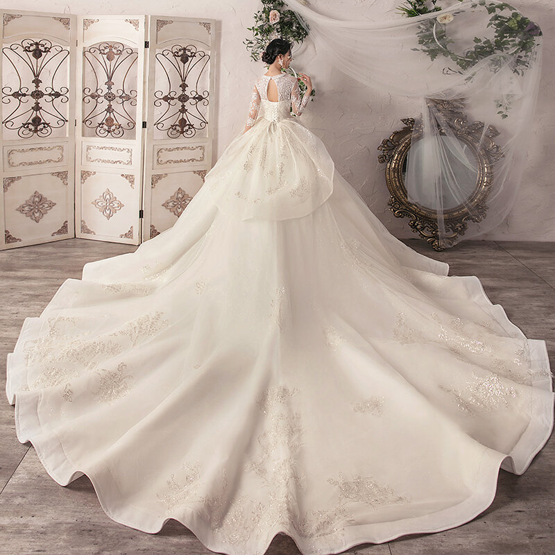 Vestidos de noiva para mulheres grávidas dubai árabe vestidos de noiva querida renda acima vestido de noiva