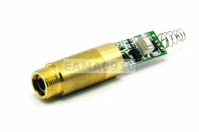 Green Laser Module 532nm 20mW Dot Diode Module Brass host w/ Driver Board 3V