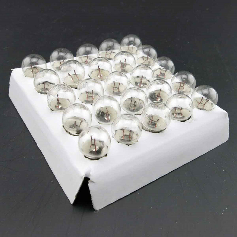 Petite ampoule électrique à tête ronde, 2.5V 3V 3.8V 6V, utilisez des perles électriques pour faire de l'équipement d'expérimentation physique, bricolage
