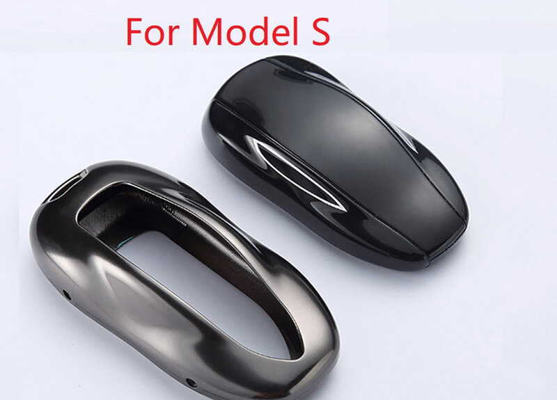 1 pz custodia per chiave auto con cintura in lega di alluminio chiave Shell custodia protettiva per Tesla Model S Model 3 Model X Model Y