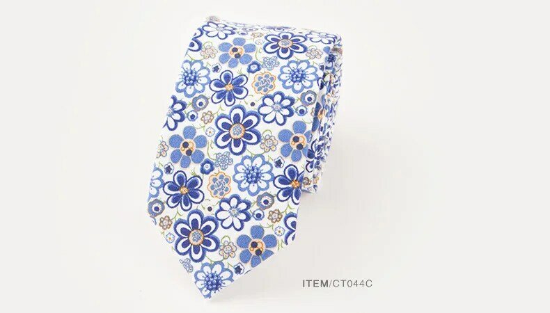 Ricnais – cravate motif cachemire pour homme, accessoire de mariage, décontracté, cadeau, 6.5cm