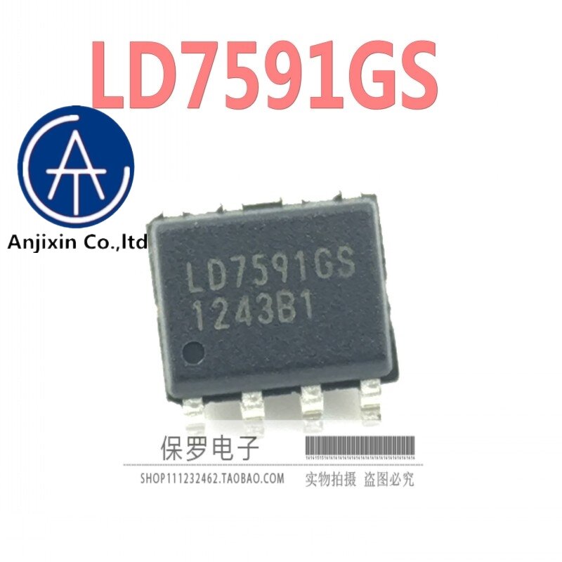 Chip de gestión de energía LCD, original, LD7591GS, LD7591, SOP-8 SMD, 10 Uds., 100%, disponible