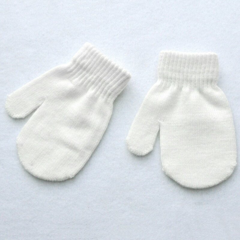 Bambini inverno riscalda guanti neonati ragazza ragazzi bambino guanti lavorati a maglia guanti guanti ragazzi ragazza solido inverno bambini scalda guanti