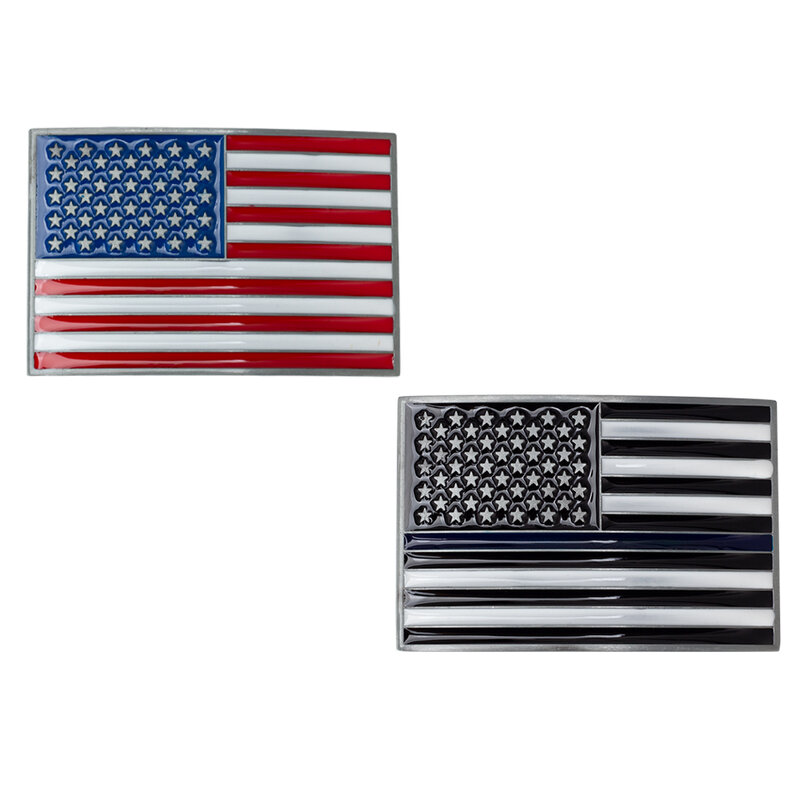 Bandeira americana cinto fivela moda acessórios de vestuário liga