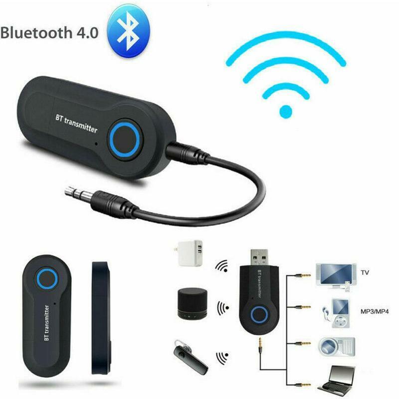 Bluetooth Transmitter 3,5 MM Jack Audio Adapter Wireless Bluetooth 4,0 Stereo Audio Transmitter Adapter für Kopfhörer TV