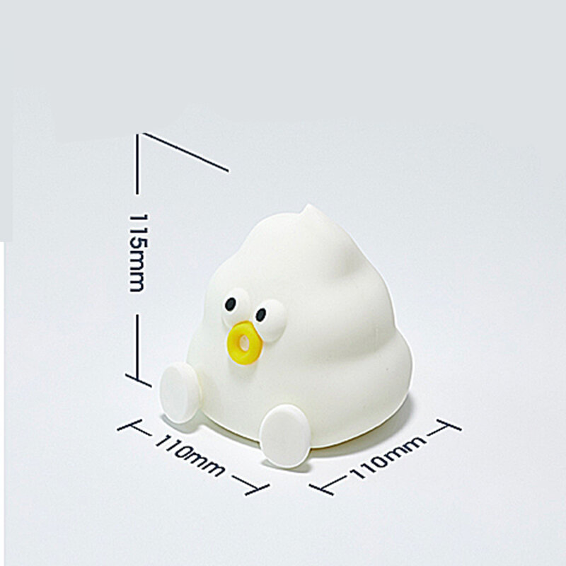 new Happy Funny Cartoon Poop night light for children 1.5W USB kids LED Night Lamp Silicone Decorative Lampe
