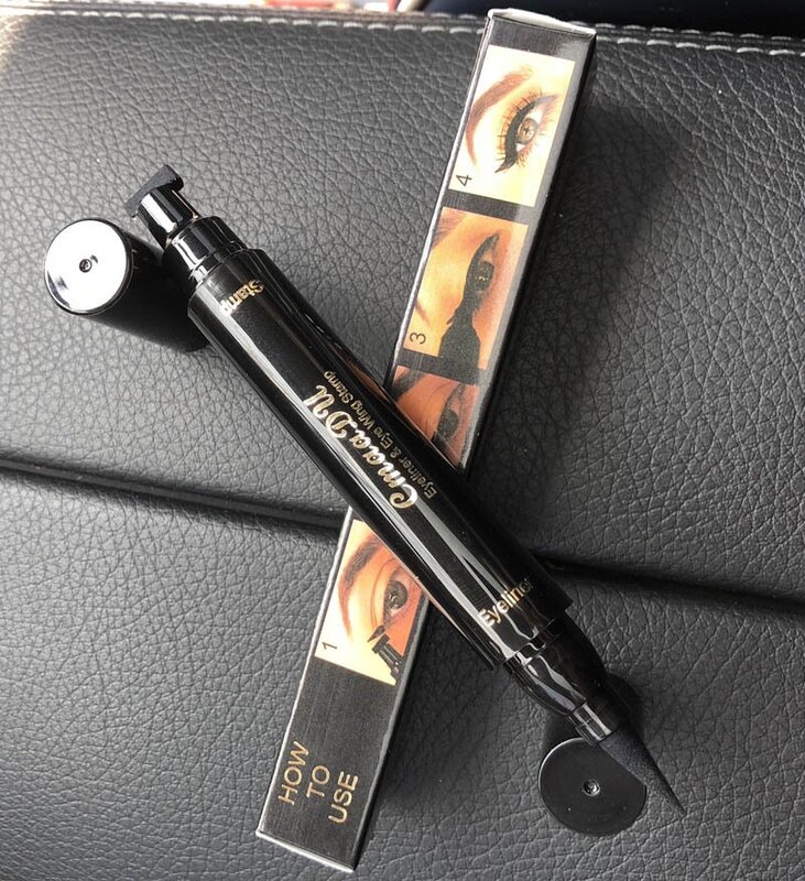 TSMC big Seal Stamp Liquid Eyeliner Pen Waterproof Fast Dry Black Eye Liner Pencil With Eyeliner Cosmetic Double-ended Eyeliner