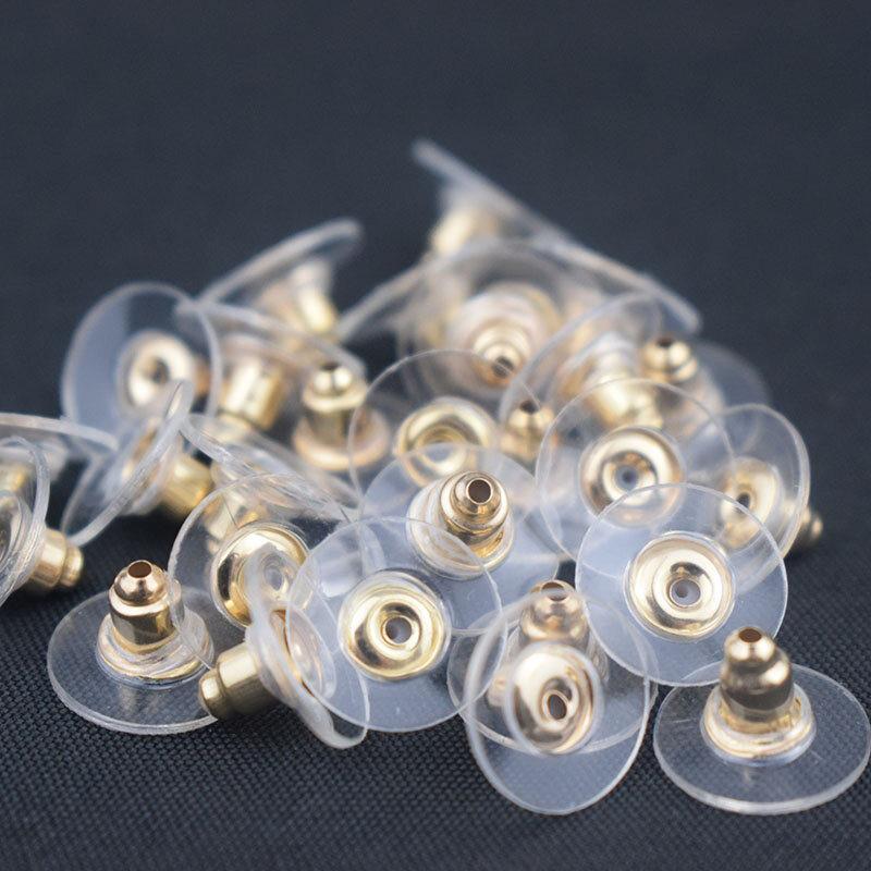 100-1000 Stks/partij Rubber Earring Backs Stoppers Earnuts Stud Earring Stopper Back Stekkers Diy Sieraden Bevindingen Accessoires