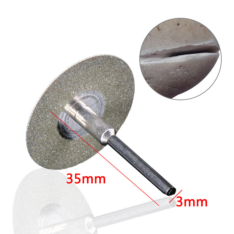 Mini disco da taglio per utensili Dremel a caldo per accessori rotanti mola diamantata circolare rotante disco diamantato abrasivo
