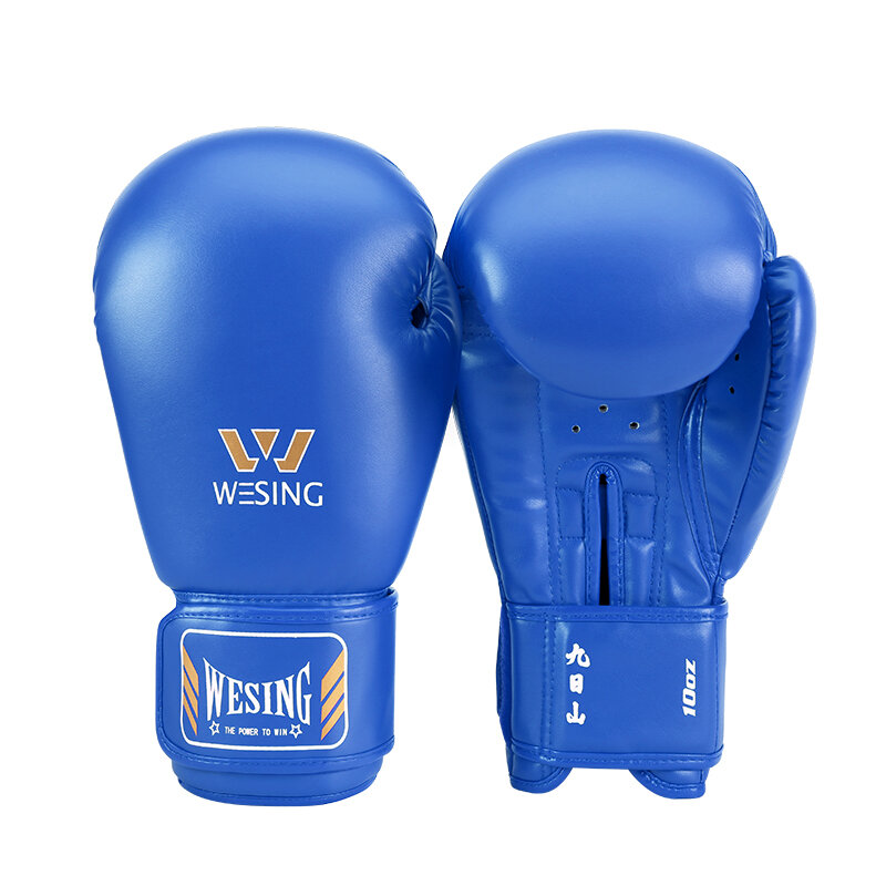 Мужские боксерские перчатки Wesing, кожаные тренировочные боксерские перчатки