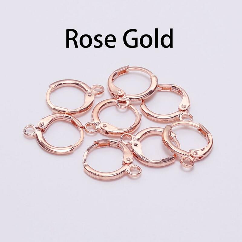20pcs/lot 14x12mm Gold  France Lever Earring Hooks Wire Settings Base Earrings Hoops For Jewelry Making Finding Supplies