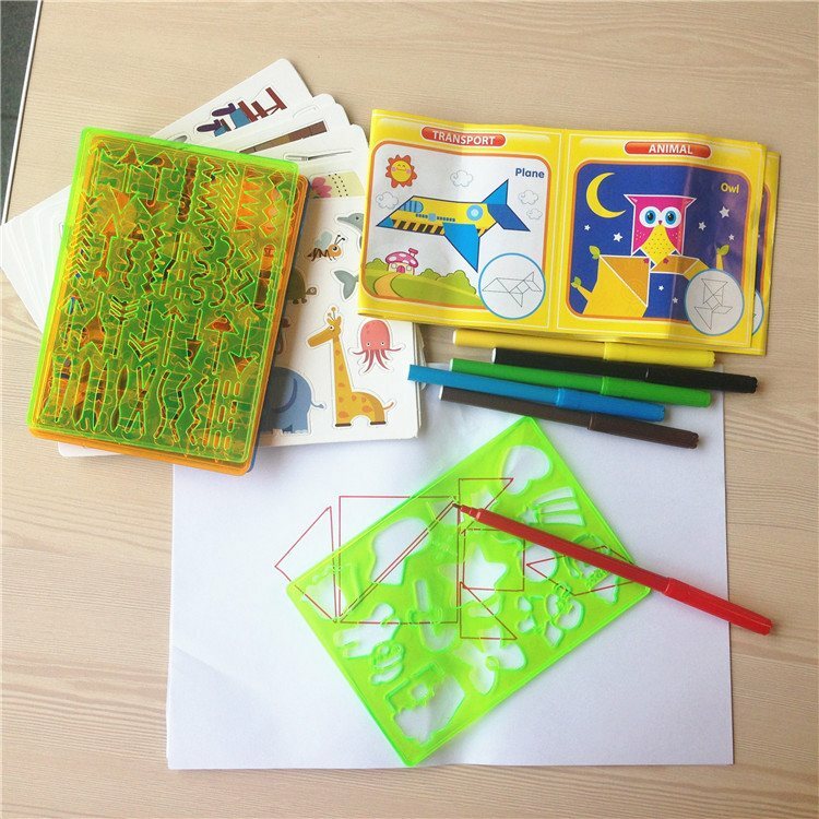 Детские Инструменты для рисования раскраска для детского сада обучение рисованию Ручная роспись для Граффити Шаблон для раскрашивания Набор для творчества 2021