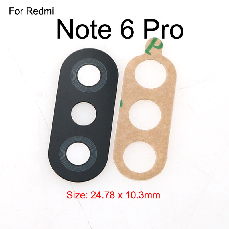 YuXi Rear Back Camera Glass Lens Cover for Xiaomi Redmi Note 6 Pro 6A 5A 5 Plus 4X 4A 4 3 S2 Y2 Repair Parts