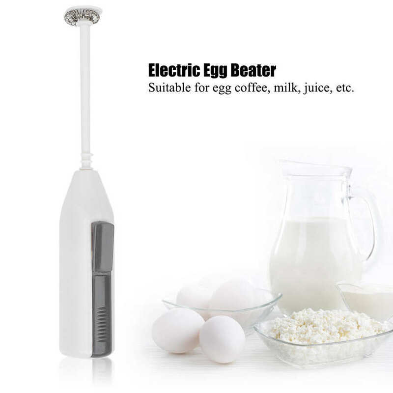 Powerful Milk Frother Handheld Electric Milk Foamer Coffee Cappuccino Maker Whisk Hot Chocolate Latte Drink Mixer Blender