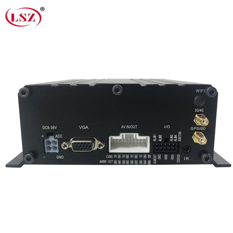 LSZ 새로운 목록 4g gps mdvr 원격 비디오 감시 호스트 넓은 전압 dc8v-36v 학교 버스/트럭/엔지니어링 차량/보트