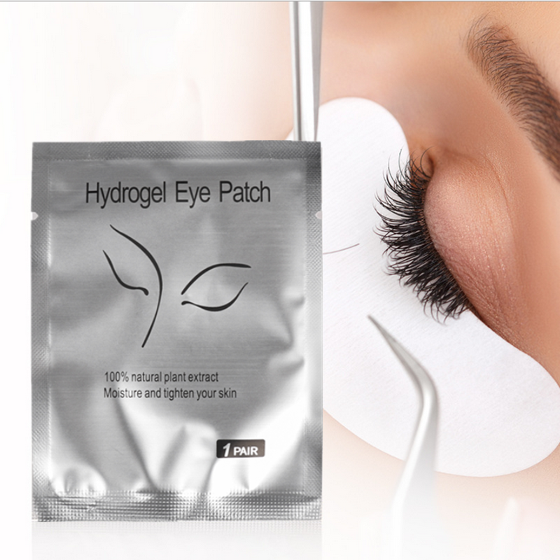 50/100 Pairs Eyelash Extension Patches Under Eyelid Isolation Nonwoven Collagen Hydrogel Care Pad Grafting Eyelash Eye Patch