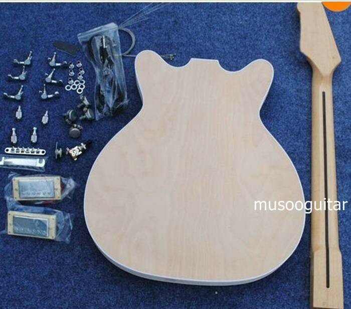 Brandneues E-Projekt Gitarren Kit DIY mit allem Zubehör mit 22 Bünden Palisander
