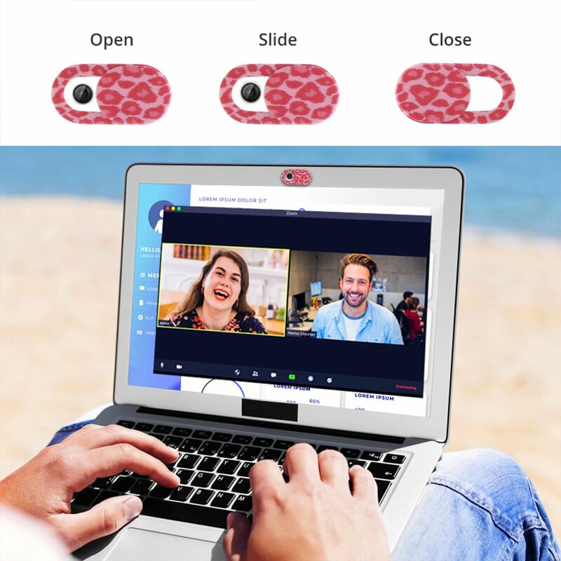 Webcam manga ultra fino grosso web bloqueador para proteger a segurança compatível com telefones celulares tablets laptops