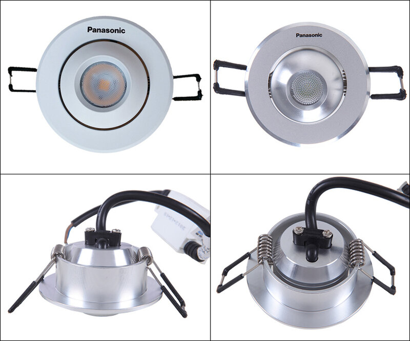 Panasonic led downlight 5 w lâmpada recessed redonda 220 v 230 v 240 v led lâmpada quarto cozinha interior conduziu a iluminação do ponto