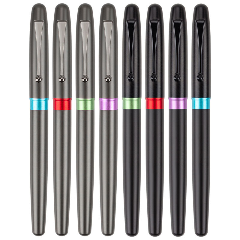 Stylo-plume en métal de luxe de qualité à la mode, fournitures de papeterie scolaires et de bureau bancaire, stylos à encre