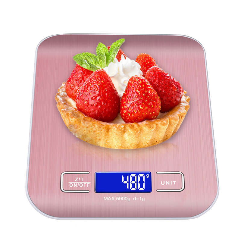 Электронные кухонные весы, точный прибор из нержавеющей стали с USB, максимальный вес 10 кг/5 кг, для приготовления пищи и выпечки