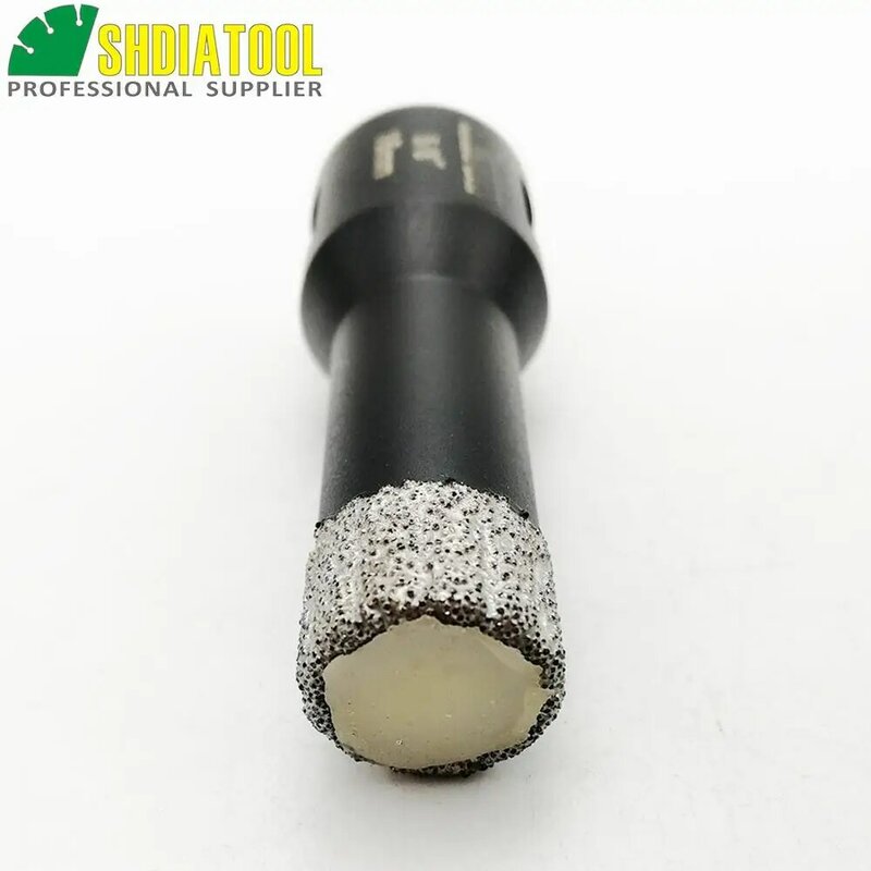DIATOOL vacuümgesoldeerde diamant Droog boren bits Diameter 16mm met 5/8-11 verbinding voor porselein marmer steen Metselwerk baksteen