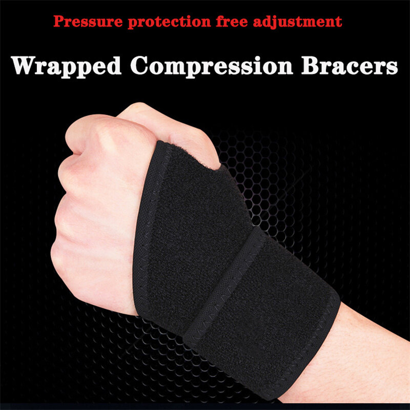 1 pces febre wrap pulso ajustável suporte de pulso cinta envoltório de compressão de pulso com alívio da dor para artrite e tendinite