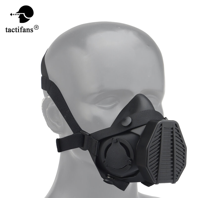 Tactische Respirator Sotr Speciale Operaties Half-Masker Vervangbare Filter Antistofmaterialen Masker Wargame Jacht Kostuum Accessoires