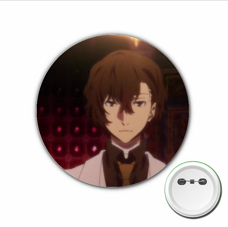 3pcs anime Bungou Stray Dogs Cosplay Badge Cartoon Pins Brooch for Clothes Accessories Backpacks bags Button Badges