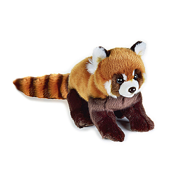 Новая Реалистичная игрушка, 1 шт., 23 см, красная панда, медведь, кот, реалистичные мягкие игрушки, плюшевая маленькая панда, кукла для детей, подарки