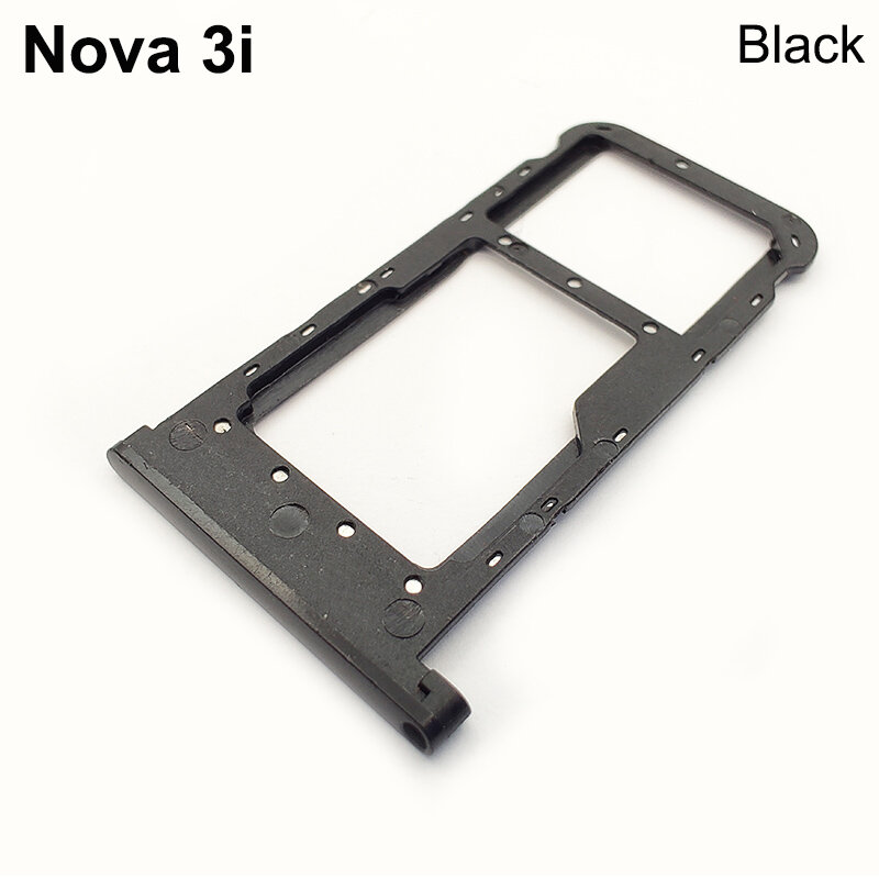 Aocarmo For Huawei Nova 3i SD MicroSD Holder Nano Sim Card Tray Slot Replacement Part