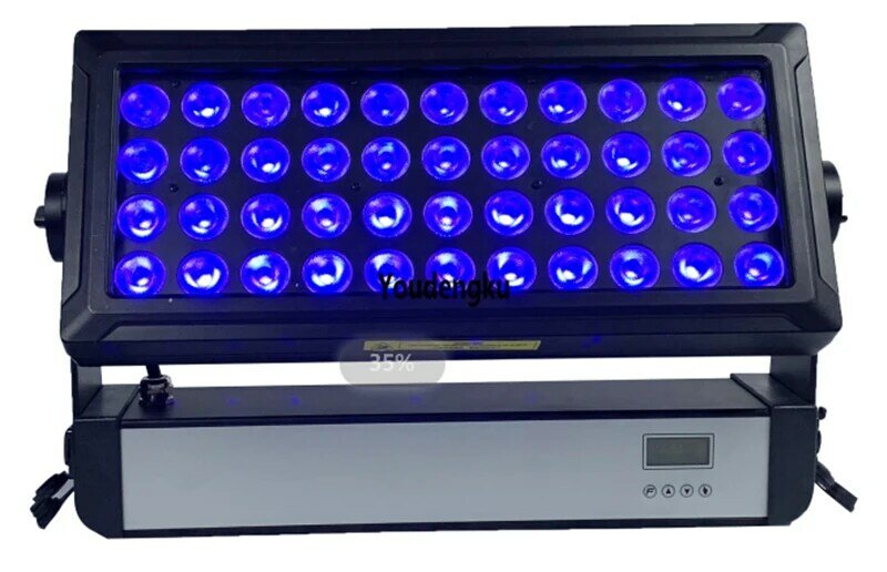 야외 방수 led 조명 wallwasher dmx 조명 44x10w RGBW 4 in1 LED 시티 컬러 야외 벽 세탁기 플러드 라이트, 6 개