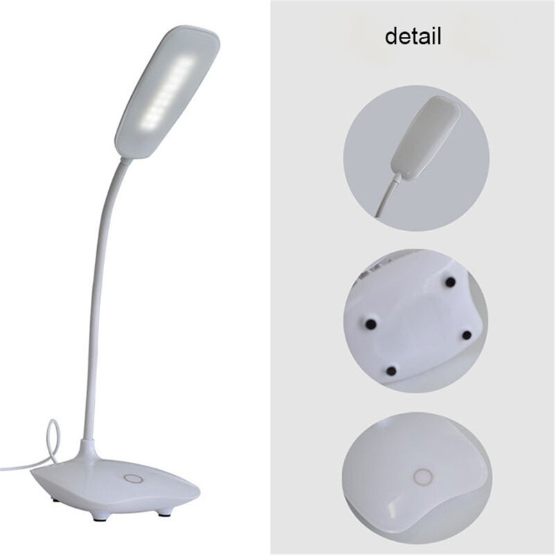 Lampe de Bureau LED Pliable et Tactile à Intensité Réglable, Portable, Veilleuse, DC 5V, USB 62, 6000K