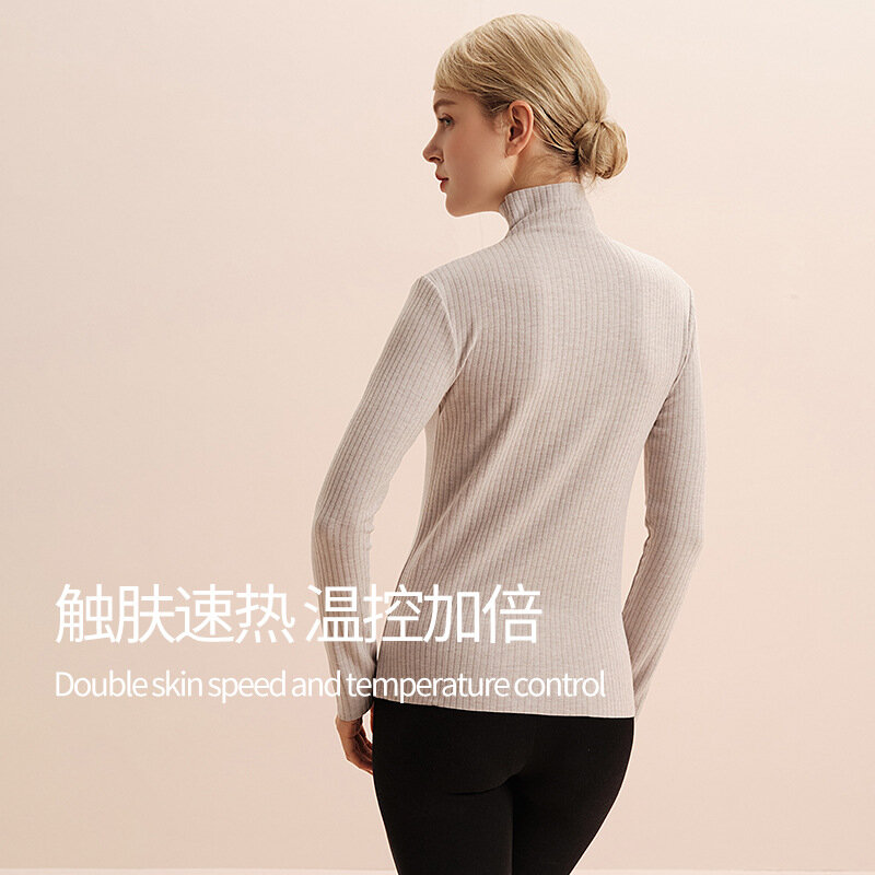 T-shirt à manches longues en velours pour femme, vêtement chaud et résistant à la chaleur, collection automne hiver
